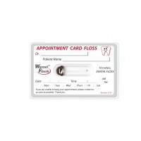 Plasdent PERSONALIZABLE PACK, Pocket Size 10 meters Dental Floss, Mint Flovored (20 cards+ 20 labels/box)